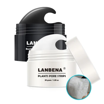 

LANBENA 2set Blackhead Remover Mud Mask Charcoal Essence Nose Face Mask Acne Treatment Peel Off Mask Beauty Makeup Skin Care