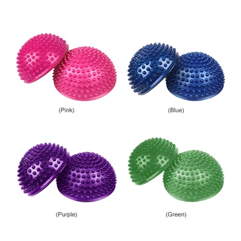 

Yoga Half Ball Trigger Point PVC Foot Massage Ball Stepping Stones Balance Pods Feet Massage Physiotherapy Exercise Massager