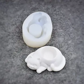 

Cat Shape Flower Pot Molds Concrete Silicone Mold for Succulent Plant Flower Pot F3MF