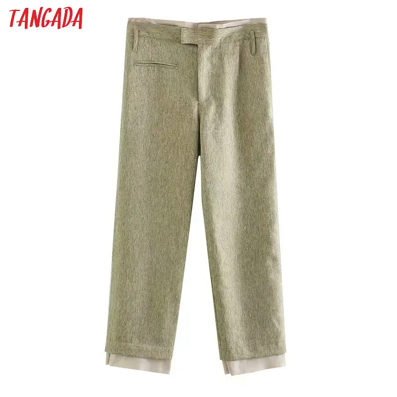 Tangada fashion women summer thin suit pants trousers 2020 new office lady long pants pantalon 5Z177 Tangada fashion women summer thin suit pants trousers 2020 new office lady long pants pantalon 5Z177