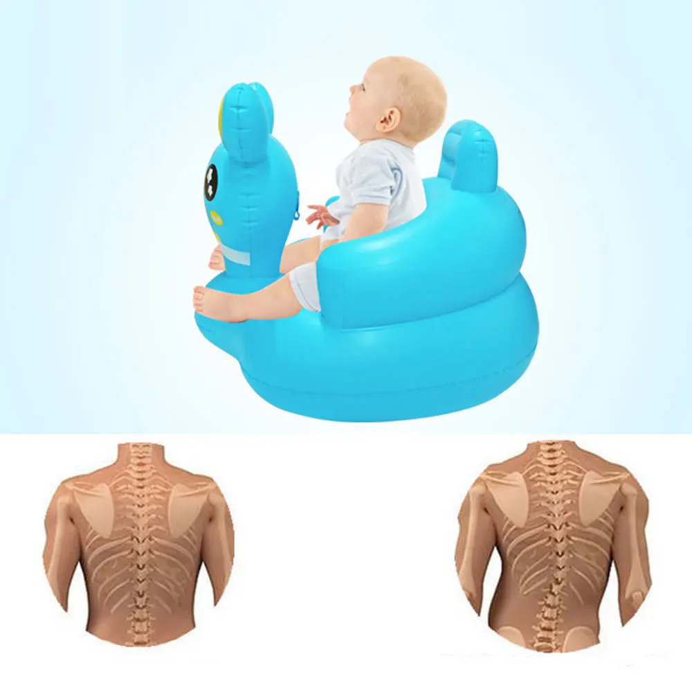 Baby Kid Children Inflatable Bathroom Sofa Chair Learn Portable Multi-functional Seat for Baby Educational Toy