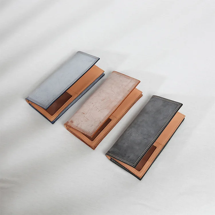 

Мужской Длинный кошелек ручной работы из воловьей кожи, Классический многофункциональный удобный длинный бумажник ручной работы, роскошные высококачественные кошельки