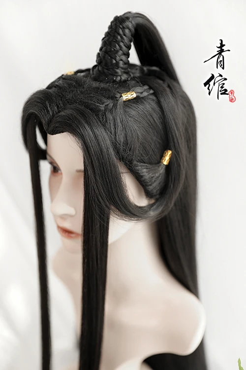 Древний точка красоты парик Hanfu Мужская парик