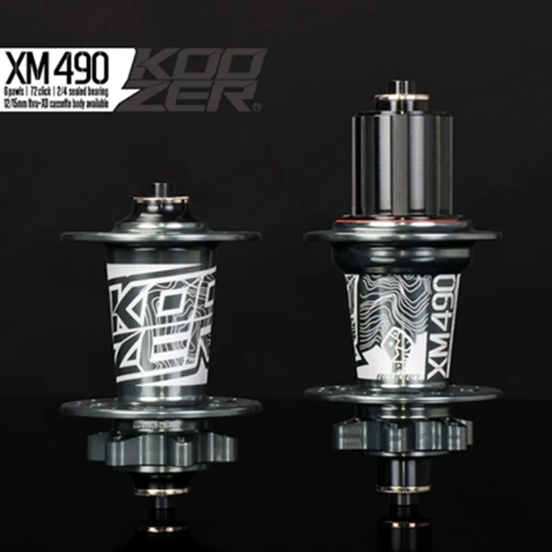Новинка ступицы Koozer 4 подшипника MTB горный велосипед Задняя Ступица 10*135 мм QR100 * 15