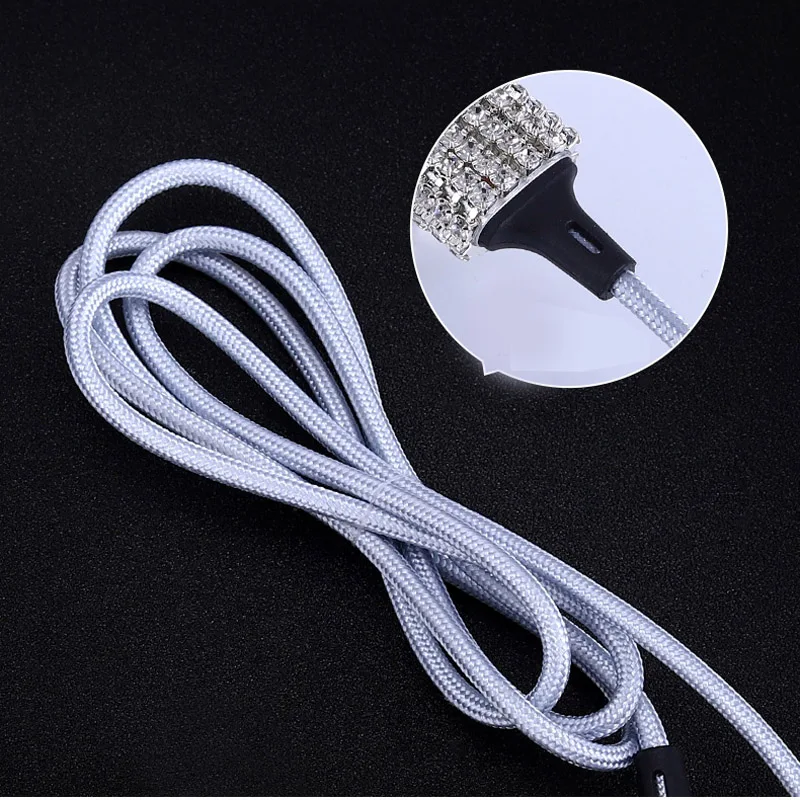 Алмазный кристалл 3 в 1 USB кабель для зарядки iPhone зарядный кабель для передачи данных type-C type-c Micro USB кабель для samsung Xiaomi провод