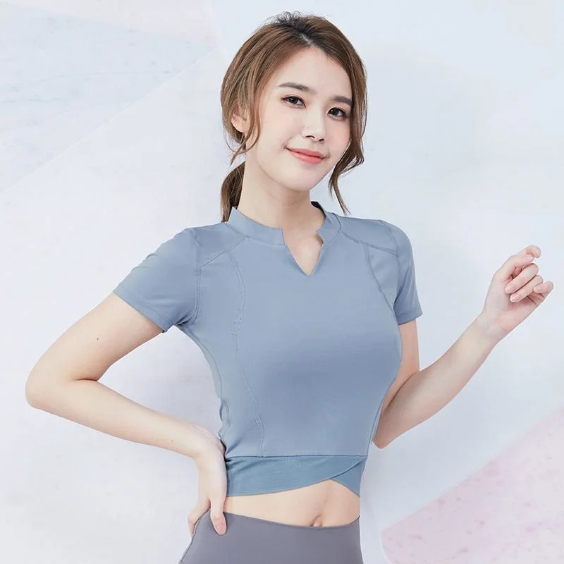 Yoga Crop Top Yoga Top Collant Corti Estivi Da Donna Top Deportivo Mujer Camisetas