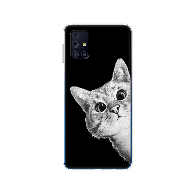 Samsung M31s Cases 6.5" Tpu Soft Silicon Back Phone Cover For Samsung Galaxy M31S GalaxyM31S M 31S m317f m317 Funda flower