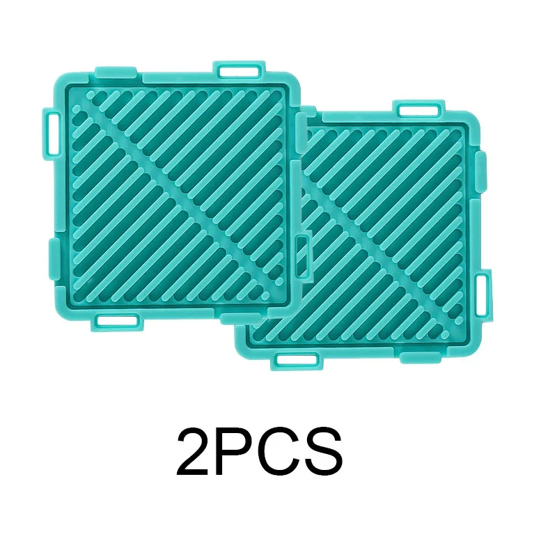 2 Pcs-Green Силиконовый коврик квадратная композитная подставка многофункциональная и изоляционная противообрастающая салфетка Экологичная многоразовая домашняя подушка - Цвет: 2 Pcs-Green
