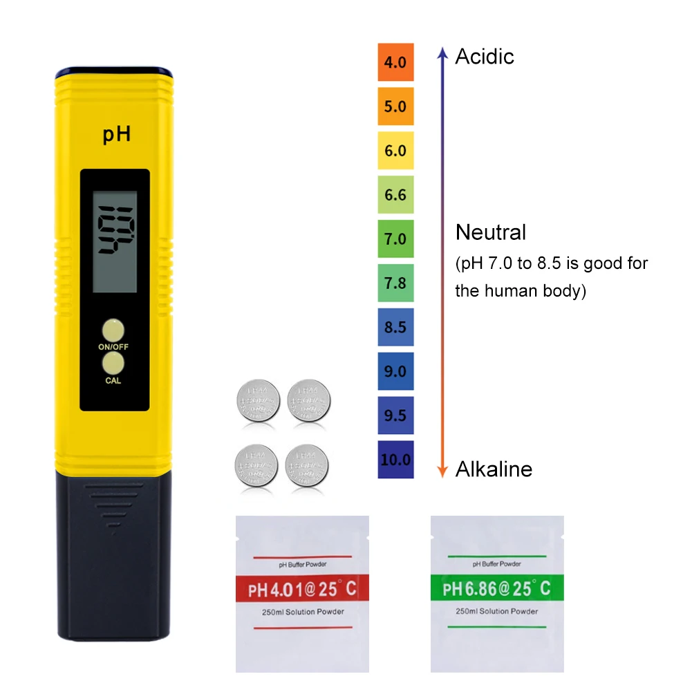 Digital pH Wert Tester Wassertester Messgerät Meter für Aquarium Pool Prüfer XY 