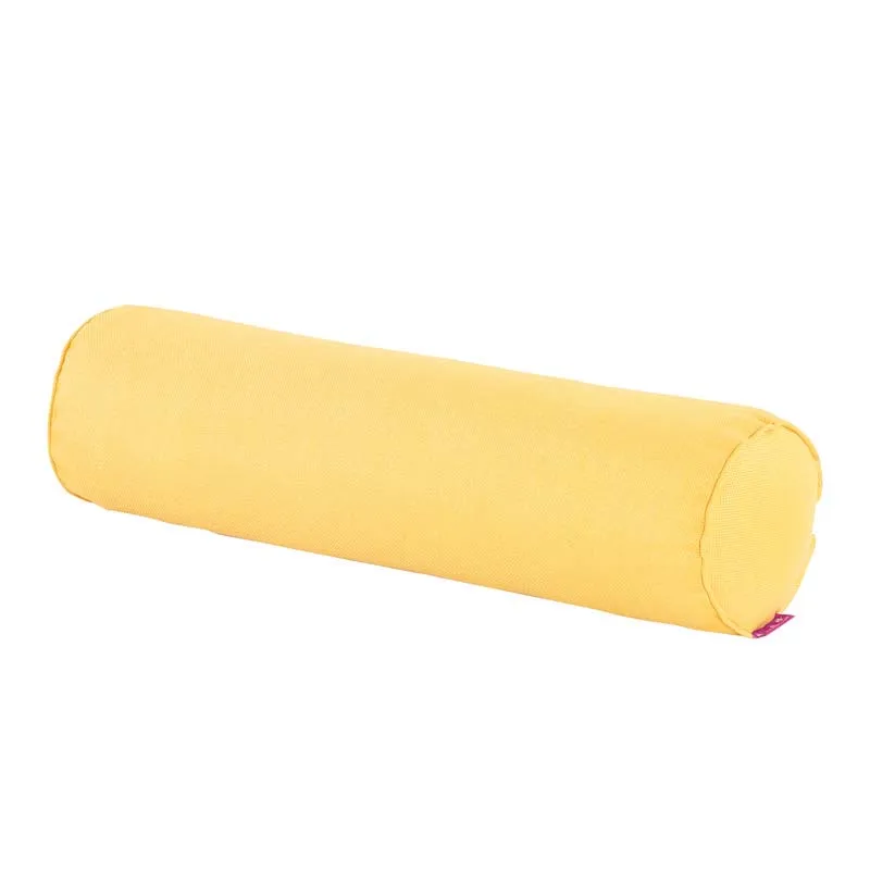 yellow Хлопок джут круговой цилиндр спальный подушка для поддержки головы поясная подушка съемный карамельный цвет диван Canap Болстер - Цвет: yellow