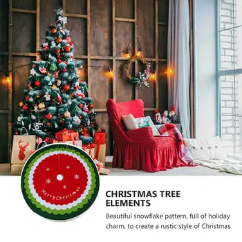 

Christmas tree apron Christmas Tree Skirt Decoration Apron Christmas Pinafore Printing Decorative Aprons