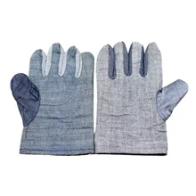 Утолщенные джинсовые бархатные рабочие перчатки защитные перчатки износостойкие противоскользящие для промышленной работы
