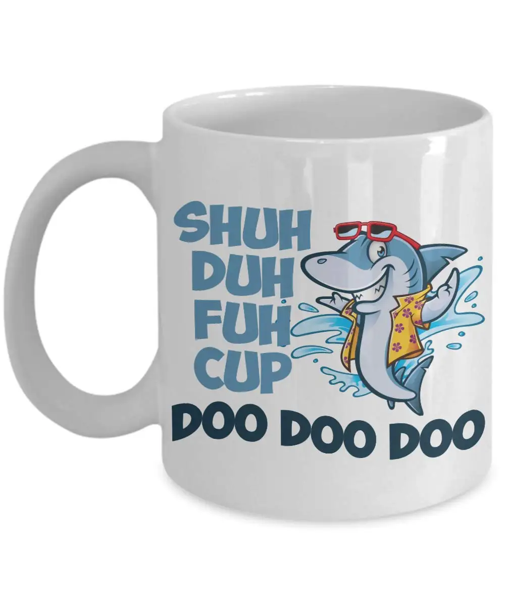 Shuh Duh Fuh чашка Daddy Shark Doo кофейная кружка 11 унций