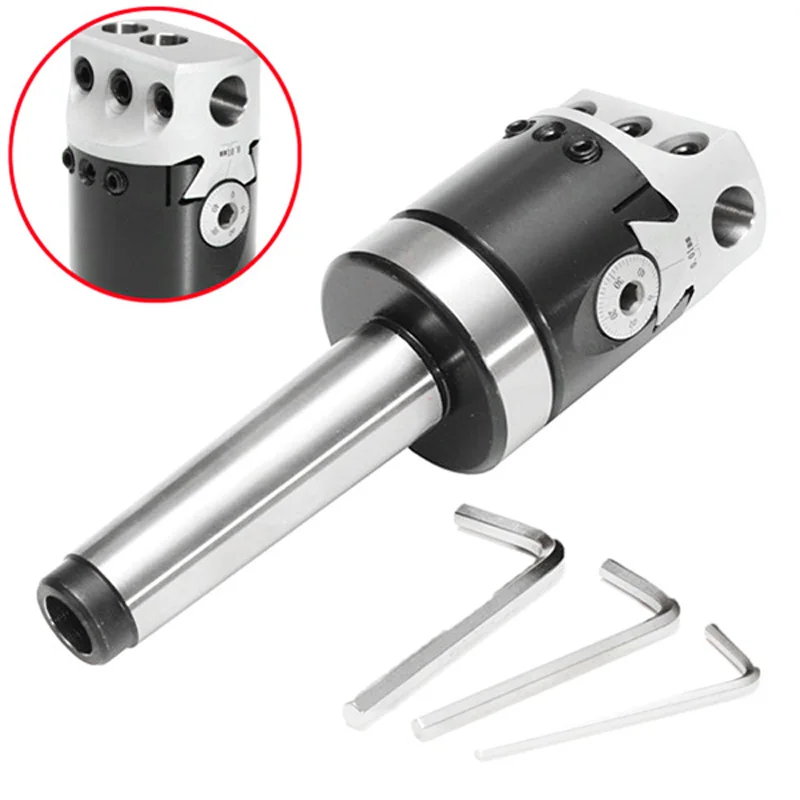 

MT3-M12F1 Boring Bar MT3 Connection Rod Metric Drilling Head F1-50mm W/ Wrench