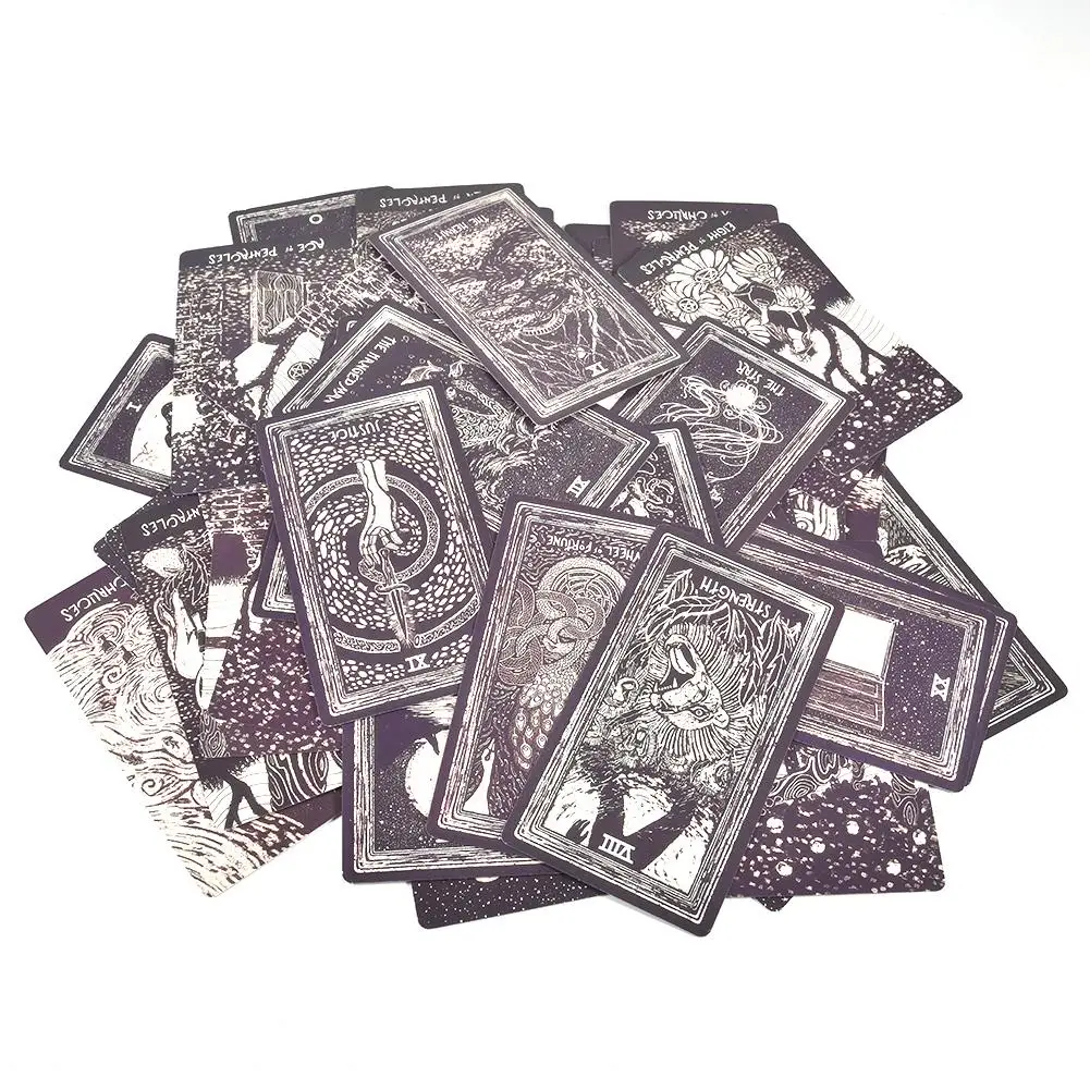 79 шт. светильник Visions Tarot Cards Oracle английские настольные игры руководство гадание Fate Tarot колода для семейных вечерние карты