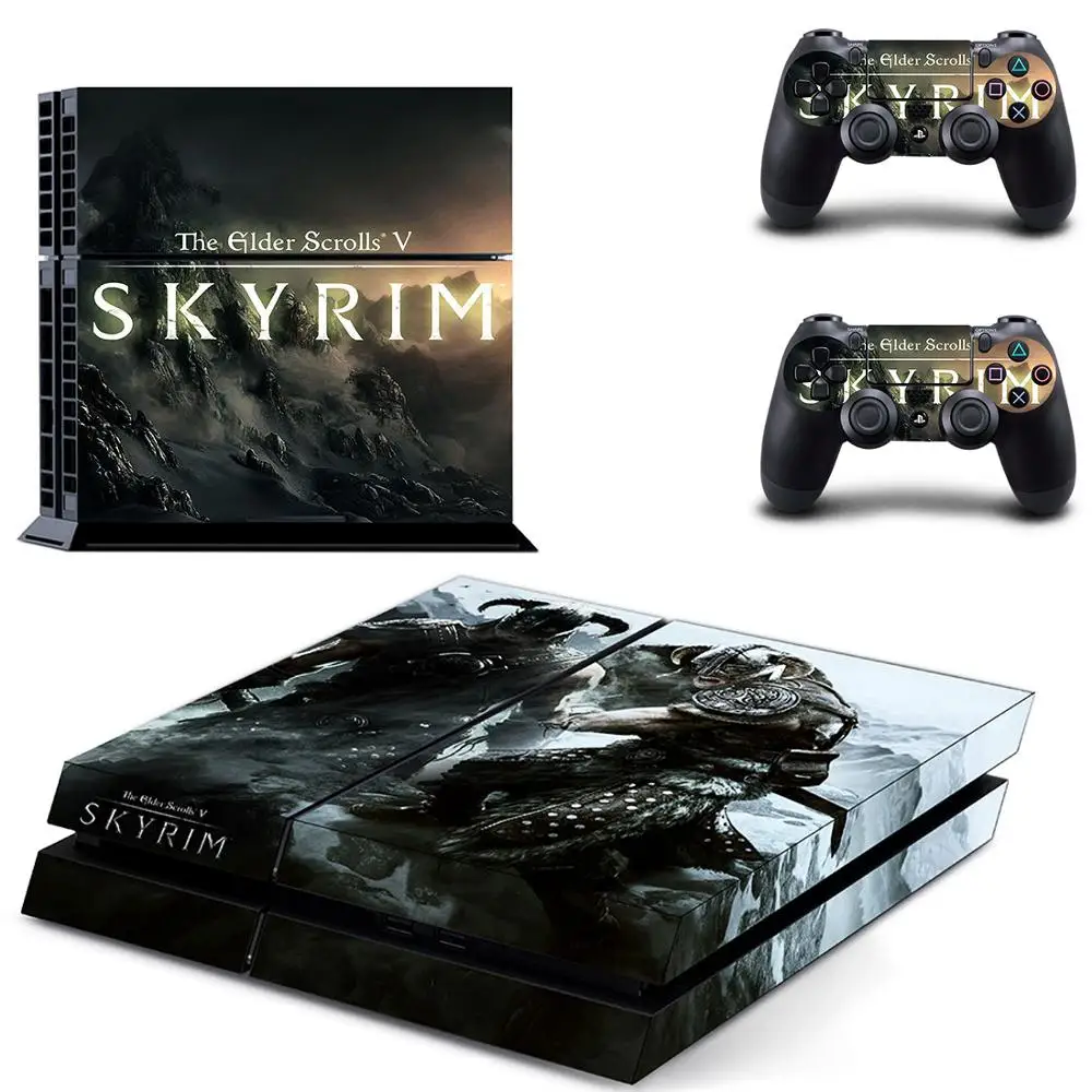 GYTM0623 The Elder Scrolls V Skyrim PS4 наклейка s Play station 4 Кожа Наклейка для playstation 4 PS4 консоль и контроллер Скины Виниловые - Цвет: GYTM0623