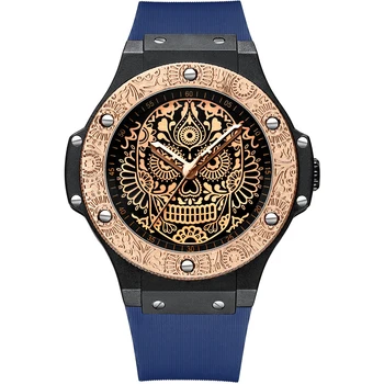 

Explosion Skull Watch Imported Movement Electronic Waterproof Quartz Men's Watches