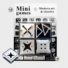 Мини антистресс баланс игры 4 шт. наборы пластиковая головоломка Прорезыватель волшебная игра коробка анти-игрушки для сжимания для семьи