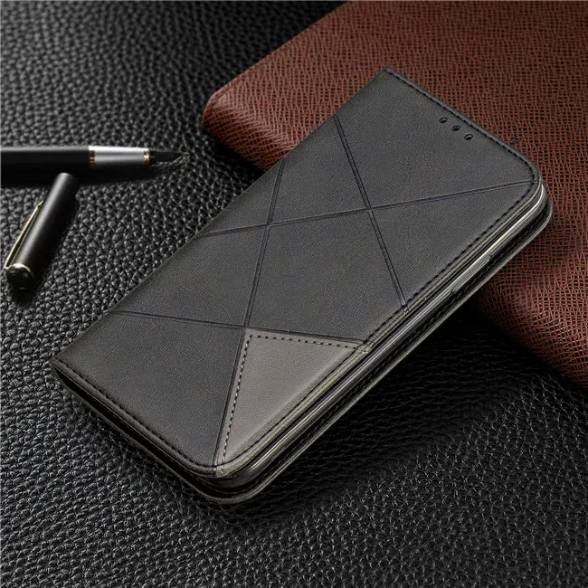 Flip Case For Huawei Y5 Y6 Pro Y7 Prime Y9 Prime Honor 7A Pro 7C 8A 8S 9X 10i Lite PU Leather Wallet Cover Coque Case - Цвет: Черный