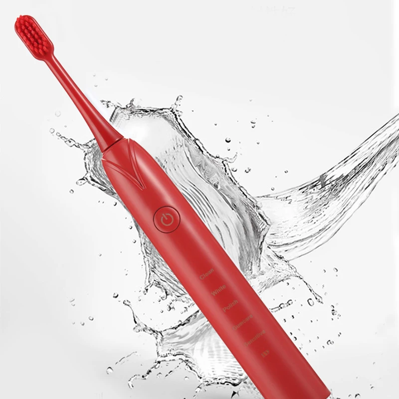 Electric Toothbrush 3 Replacement Brush Heads Battery Sonic Teeth Waterproof Deep Cleaning Included Soft-Bristle Electric Toothbrush 3 Replacement Brush Heads Battery Sonic Teeth Waterproof Deep Cleaning Included Soft-Bristle