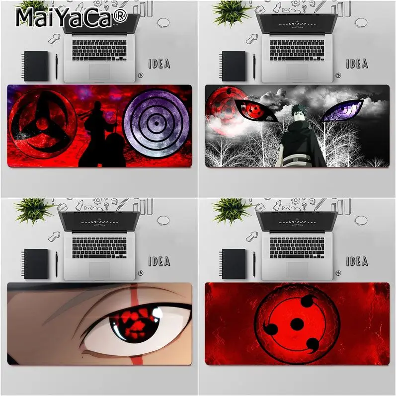

Maiya Top Quality Anime Naruto eyes Sharingan Laptop Gaming Mice Mousepad Free Shipping Large Mouse Pad Keyboards Mat