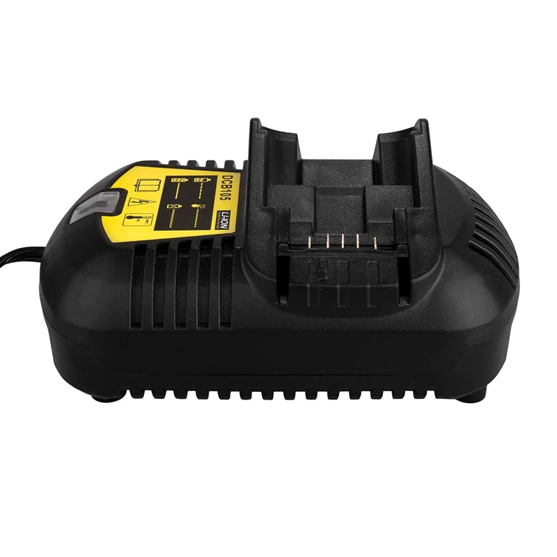 12V Max и 20V Макс литий-ионный Батарея Зарядное устройство 3A для Dewalt 10,8 V 12V 14,4 V 18V 20V DCB101 DCB115 DCB107 DCB105 Батарея штепсельная вилка стандарта США