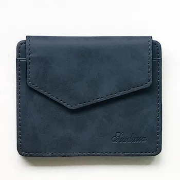 

Men Leather Multi-card Card Holder Wallet Zipper And Hasp Fold Card Package