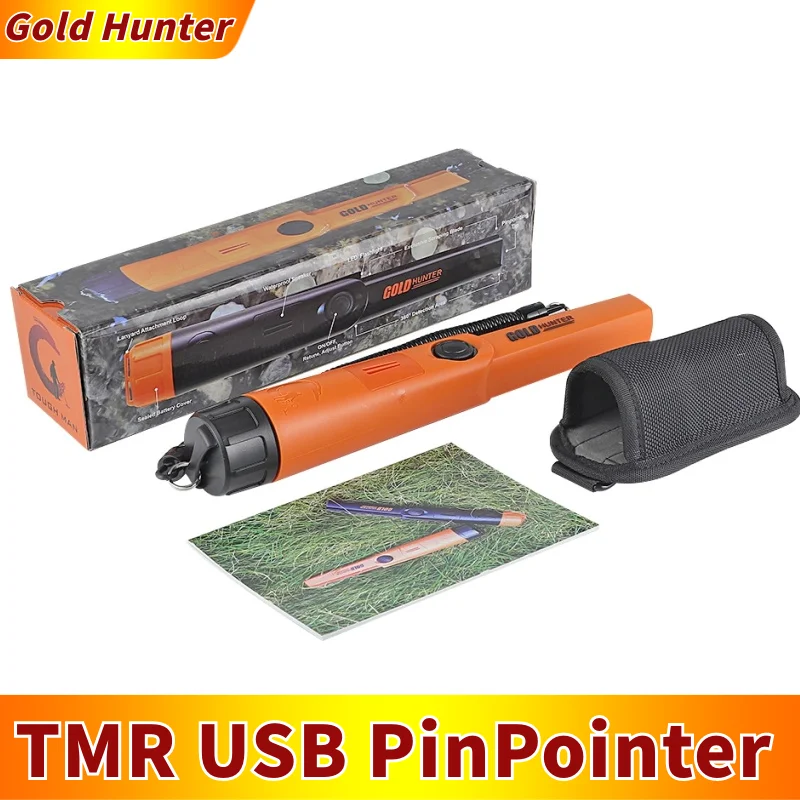 

Gold Hunter TMR USB аккумуляторный металлоискатель pinpointer водонепроницаемый подземный детектор золота ручной металлоискатель