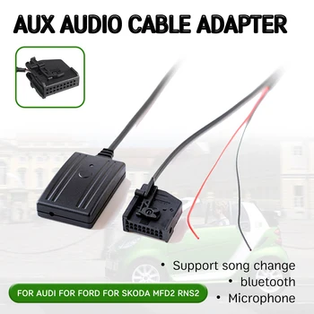 

bluetooth Aux Receiver Cable Adapter for Volkswagen for Audi RNS2 MFD2 CD Host Hands-free Hifi aux module for 18 Pin Head Unit
