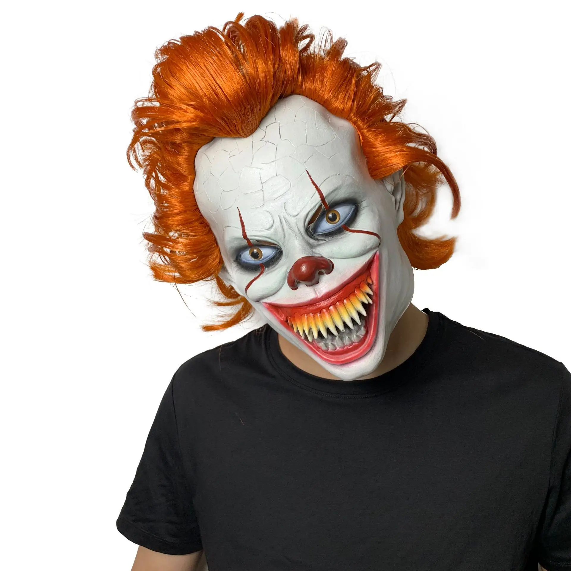 Джокер маска пеннивайза Стивен Кинг It Chapter Two 2 ужасов клоун Косплей латексные маски с париком Хэллоуин вечерние реквизит