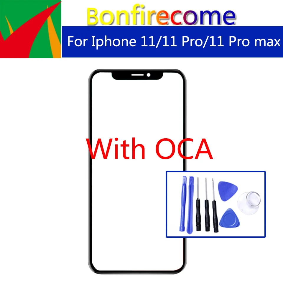 Запасное стекло для переднего сенсорного ЖК-экрана Iphone-11 /11 Pro/11 Pro Max с пленкой OCA |