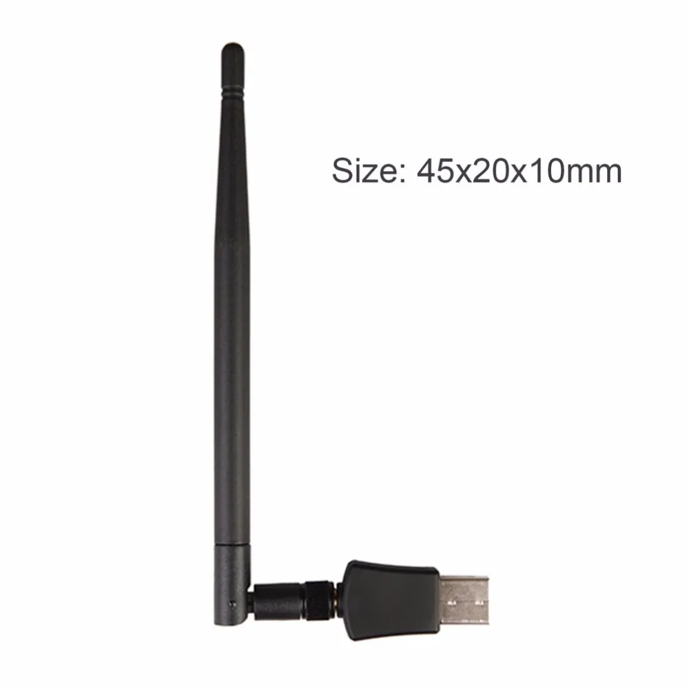 Мини беспроводной USB адаптер 300M 2,4 Ghz 802,11 b/g/n сетевая карта USB2.0 WiFi адаптер с антенной 2dbi для настольного ноутбука ПК