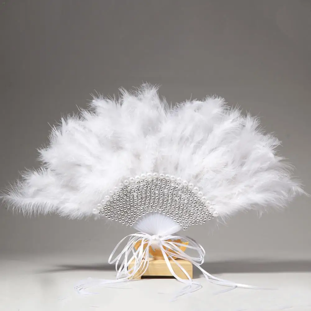Горячий разложенный Ручной Веер из перьев для танцев Свадебные украшения вечерние поставки 43x25 см