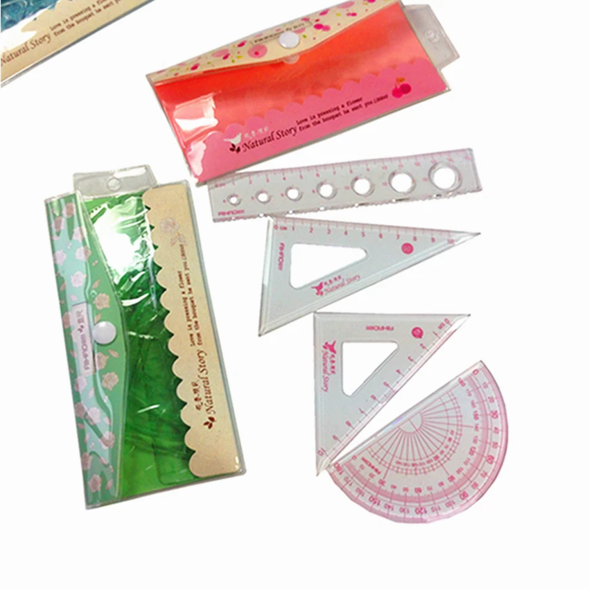 

4pcs/pack Beautiful Flower Ruler For Sewing Ruler Four-piece Rulers For Patchwork Ruler Tool Promotional Gift Stationery