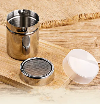 

Kitchen Tools Coffee Accessories Stainless Steel Dusting Powder, Fancy Coffee Duster, Cocoa Powder, Cinnamon Powder, Dusting Can
