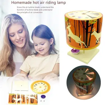 

Children DIY Heat Air Merry-Go-Round Light Toy Early Education Intelligence Development Learning Experiment Material Kits