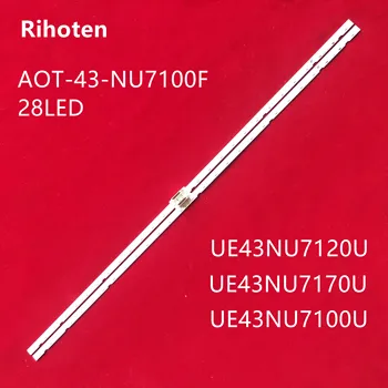 

For Samsung 43"TV UE43NU7120U UE43NU7170U UE43NU7100ULED Backlight strip 28LED AOT_43_NU7100F_2X28_ BN96-45954A