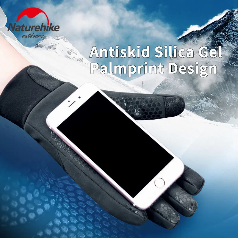 NatureHike-Full Finger Gloves for Men Women, Touchscreen Texting, Winter Sport, Driving, Cycling, Skid-proof, Soft Comfortable 3