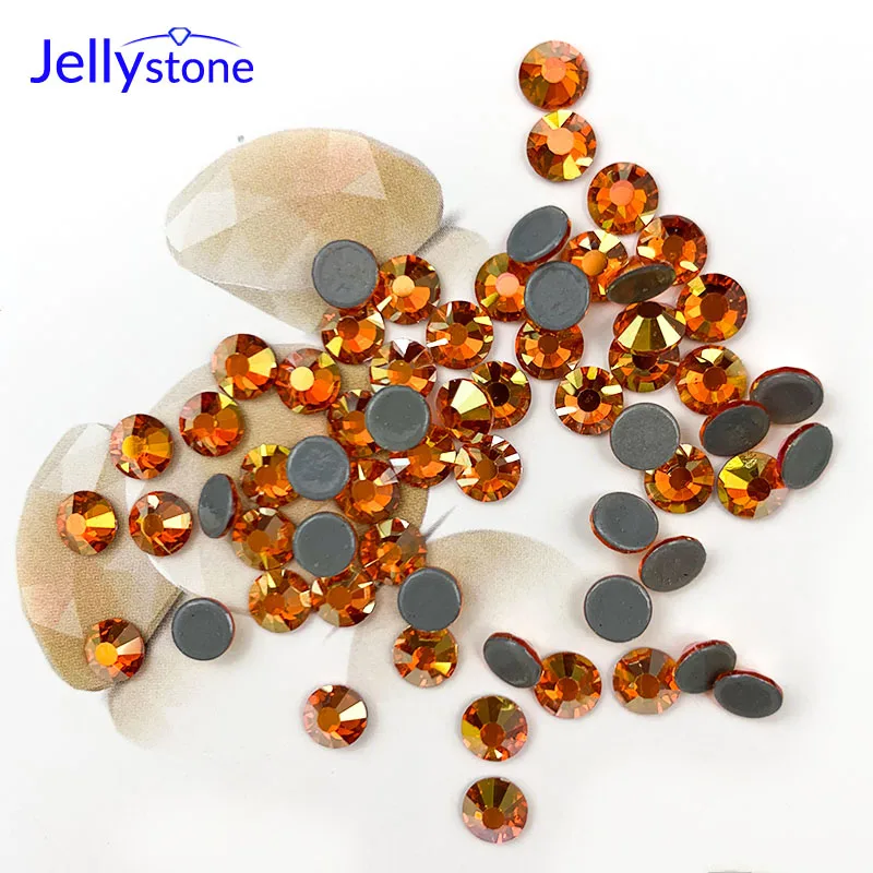 Высококачественные прозрачные стразы Jellystone для горячей фиксации с Гиацинтом AB