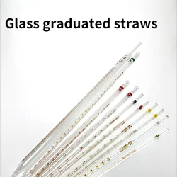 Anneau Standard avec Pipette en verre gradué, Instrument d'expérimentation chimique, fournitures scolaires éducatives, vente en gros, 1ml 50ml, 20 pièces/ensemble 