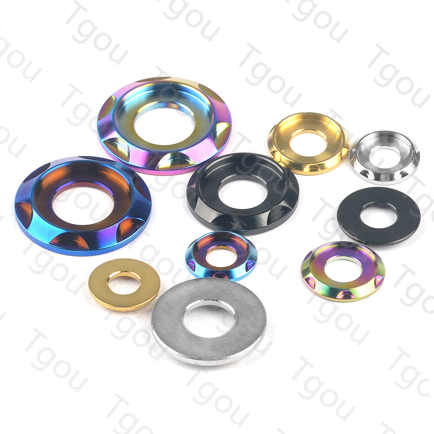 Titanium Washers Titanium Washer Tgou Titanium Washer M5 M6 M8 M10 Spacer Motorcycle Car Fancy Decorative Gasket