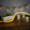 Mini Glass Bottles | Wedding Decorations Favours Glass Bottles With Cork Lids | Includes Attached Labels | Kitchen Decorations 4