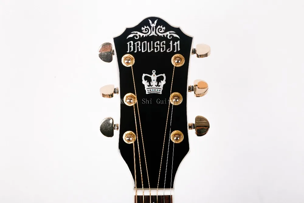 KSG 43 дюйма Джамбо клен корпус Акустическая гитара sunburst отделка 4" акустическая электрогитара Акустическая гитара