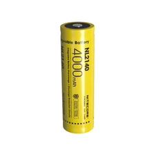 NITECORE 21700 литий-ионная аккумуляторная батарея NL2140 4000mAh 3,7 v/14.4Wh внутренняя безопасность фонарик батарея