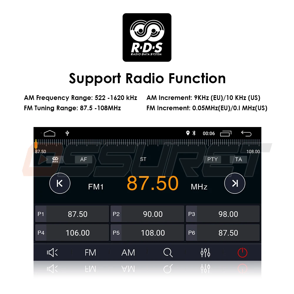 Top Hizpo 2 DIN  7inch Android 9.0 Touchscreen Car Multimedia Player Bluetooth WiFi GPS Navigator FM Station Radio Player For Nissan 17