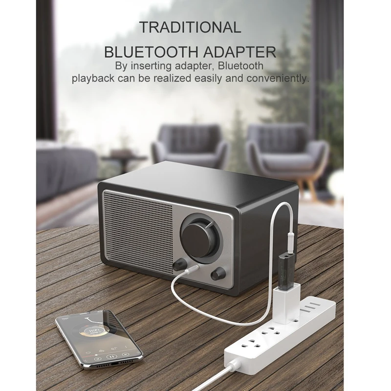 USB Bluetooth 5,0 приемник 3,5 мм разъем HIFI стерео аудио адаптер передатчик приемник для ТВ ПК колонки