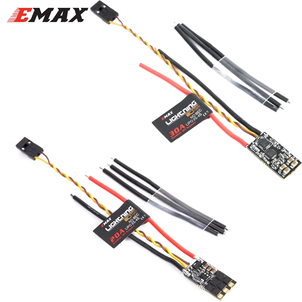

4pcs/lot EMAX BLHeli lightning 20A/30A RC ESC Micro Mini Electronic Speed Controller for Racing Drone RC Multicopter
