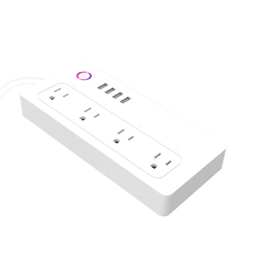 

Smart Home Power Plug WIFI Socket Strip WiFi Timing Plug Power Strip 4 Ports Individual Wireless Remote Control