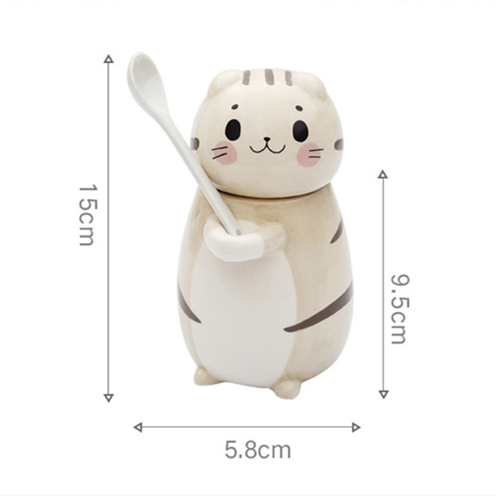 Cat Mug With Spoon