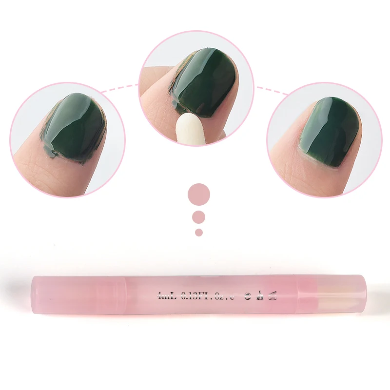 

Cleaning Eraser UV Nail Art Cleanser Dispenser Erase Manicure Tool Gel Polish Remover with 3 nib Tips Pen Polish Corrector